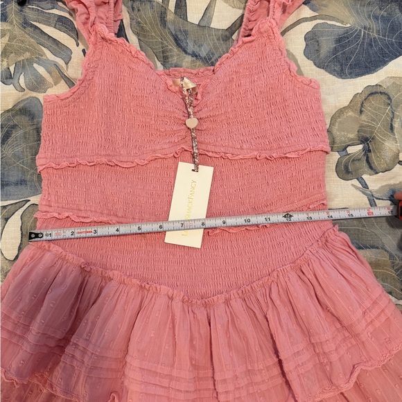 *NWT* LoveShackFancy Lovine Cotton Smocked Mini Dress - Picture 5 of 10